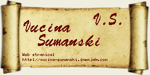Vucina Šumanski vizit kartica